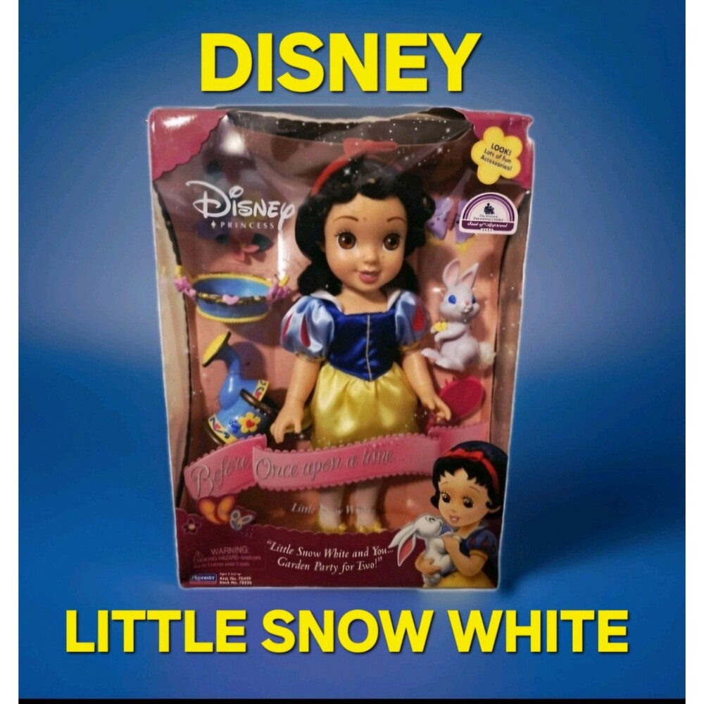 Playmates Disney Collection 💗 LITTLE SNOW WHITE PRINCESS Doll GARDEN PARTY 15"